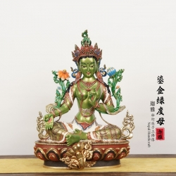 彩绘绿度母-39cm