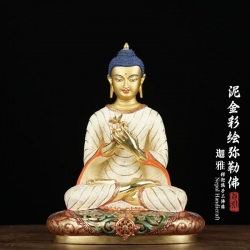 泥金彩绘弥勒佛-28cm