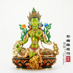 彩绘绿度母-38cm