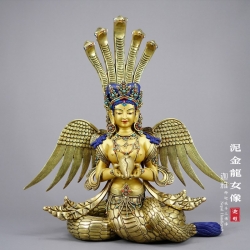 泥金龙女菩萨-46cm