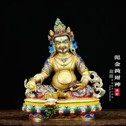 泥金黄财神-22cm